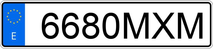 Numer rejestracyjny 6680MXM posiada AUDI Q3 SPORTBACK