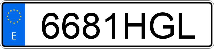 Numer rejestracyjny 6681HGL posiada RENAULT MEGANE