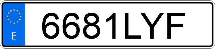 Numer rejestracyjny 6681LYF posiada FORD PUMA Numer rejestracyjny 6681LYF posiada FORD PUMA