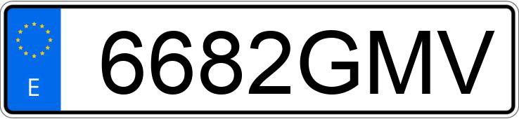 Numer rejestracyjny 6682GMV posiada BMW X5