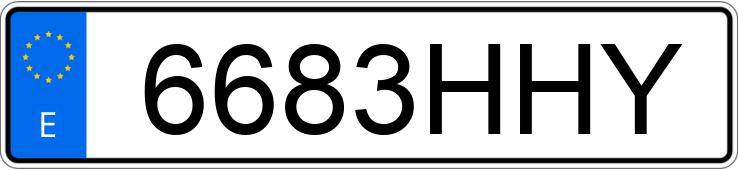 Numer rejestracyjny 6683HHY posiada PEUGEOT 308 Numer rejestracyjny 6683HHY posiada PEUGEOT 308