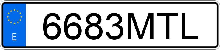 Numer rejestracyjny 6683MTL posiada FORD MUSTANG Numer rejestracyjny 6683MTL posiada FORD MUSTANG