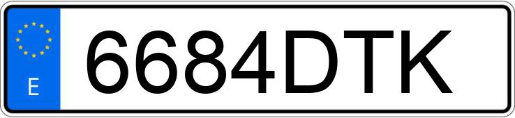 Numer rejestracyjny 6684DTK posiada RENAULT GRAND SCENIC Numer rejestracyjny 6684DTK posiada RENAULT GRAND SCENIC