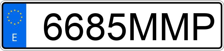 Numer rejestracyjny 6685MMP posiada TOYOTA RAV4