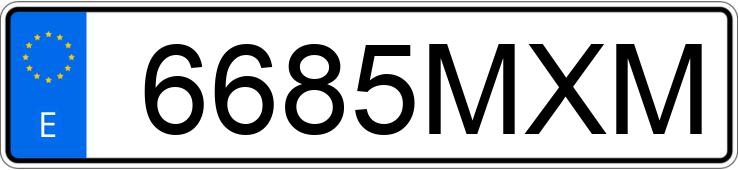 Numer rejestracyjny 6685MXM posiada FORD PUMA