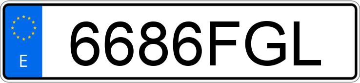 Numer rejestracyjny 6686FGL posiada CITROEN C4