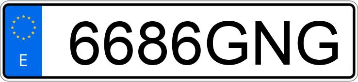 Numer rejestracyjny 6686GNG posiada HARLEY DAVIDSON SPORTSTER