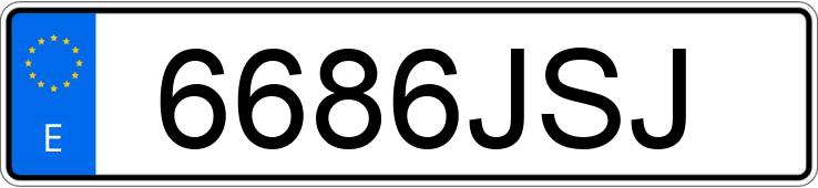 Numer rejestracyjny 6686JSJ posiada LEXUS IS 300 H