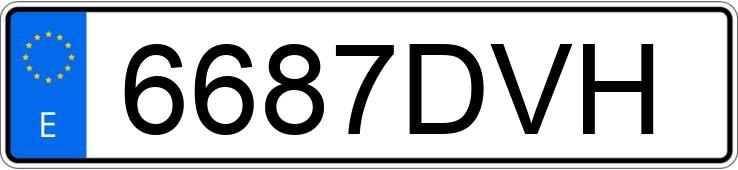 Numer rejestracyjny 6687DVH posiada FORD FUSION