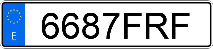 Numer rejestracyjny 6687FRF posiada FIAT DOBLO KB PANORAMA 1.9MJET DYNAM