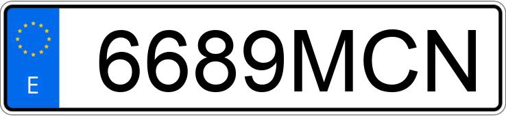 Numer rejestracyjny 6689MCN posiada AUDI TT