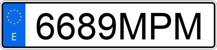 Numer rejestracyjny 6689MPM posiada SKODA FABIA