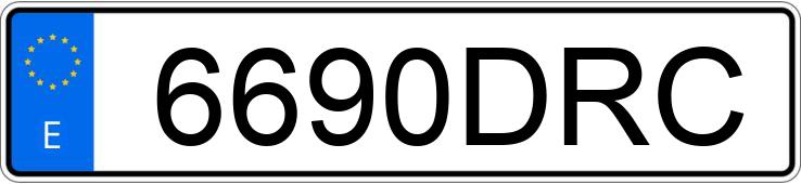 Numer rejestracyjny 6690DRC posiada RENAULT TRAFIC