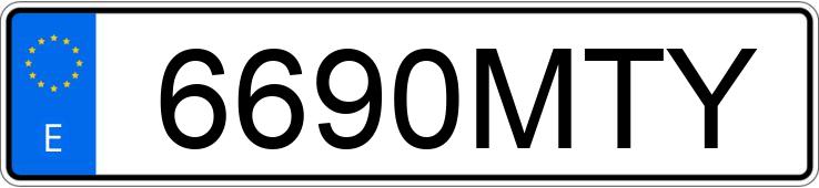 Numer rejestracyjny 6690MTY posiada HYUNDAI I30