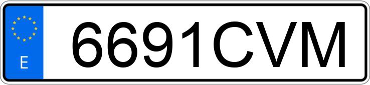 Registreringsnummeret 6691CVM har SEAT CORDOBA