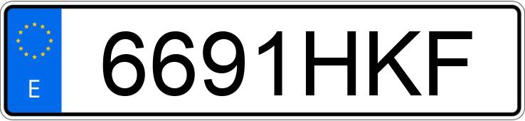 Numer rejestracyjny 6691HKF posiada ABARTH 500