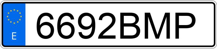 Numer rejestracyjny 6692BMP posiada DAEWOO MATIZ