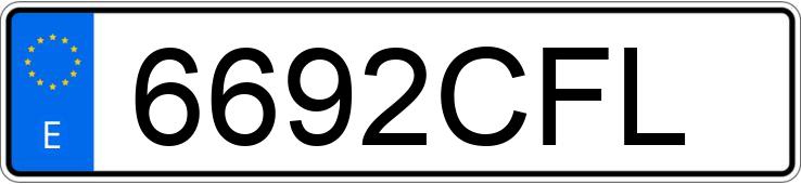 Numer rejestracyjny 6692CFL posiada SEAT LEON