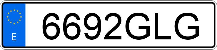 Numer rejestracyjny 6692GLG posiada AUDI A6
