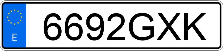 Numer rejestracyjny 6692GXK posiada CITROEN C8