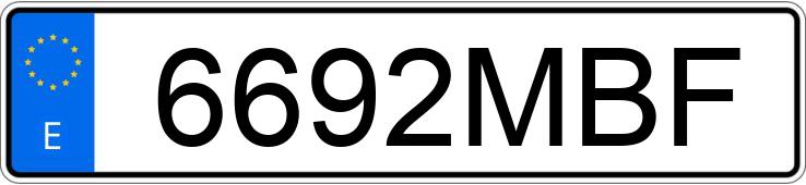 Numer rejestracyjny 6692MBF posiada PEUGEOT 5008