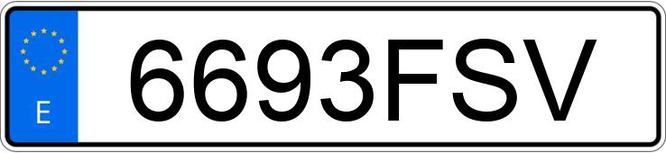 Numer rejestracyjny 6693FSV posiada SEAT CORDOBA