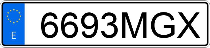 Numer rejestracyjny 6693MGX posiada TOYOTA COROLLA Numer rejestracyjny 6693MGX posiada TOYOTA COROLLA