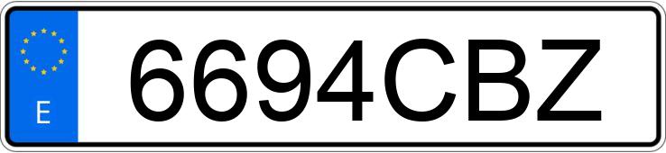 Numer rejestracyjny 6694CBZ posiada FORD FOCUS