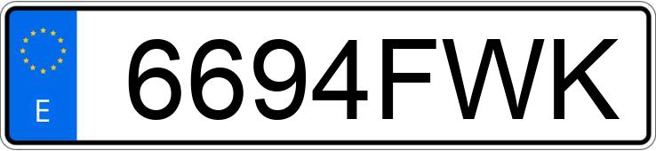 Numer rejestracyjny 6694FWK posiada FORD RANGER Numer rejestracyjny 6694FWK posiada FORD RANGER