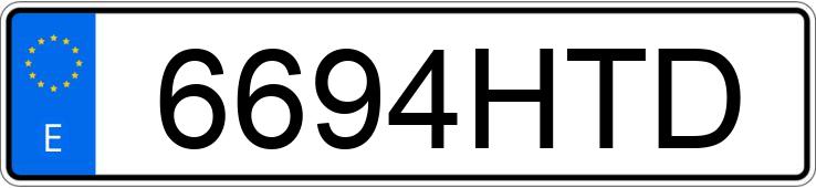 Numer rejestracyjny 6694HTD posiada MAN TGX