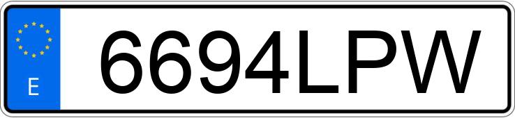 Numer rejestracyjny 6694LPW posiada PEUGEOT 3008