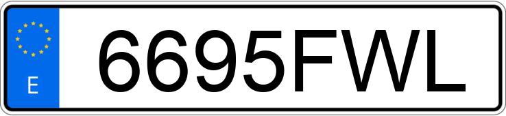 Numer rejestracyjny 6695FWL posiada CITROEN JUMPER