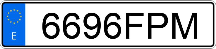 Numer rejestracyjny 6696FPM posiada VOLKSWAGEN POLO
