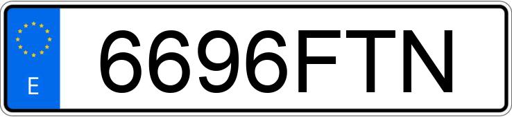 Numer rejestracyjny 6696FTN posiada RENAULT SCENIC Numer rejestracyjny 6696FTN posiada RENAULT SCENIC