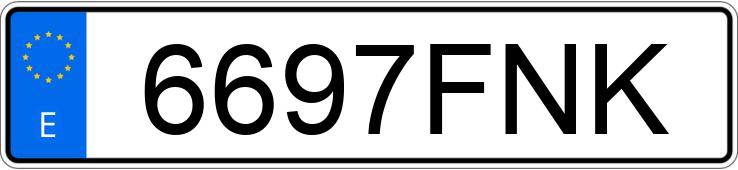 Numer rejestracyjny 6697FNK posiada BMW SERIE 3