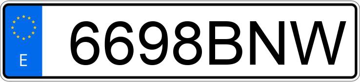 Numer rejestracyjny 6698BNW posiada NISSAN X-TRAIL