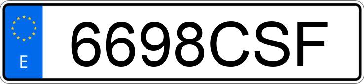 Numer rejestracyjny 6698CSF posiada IVECO DAILY 35C13 CHC 3000 RD