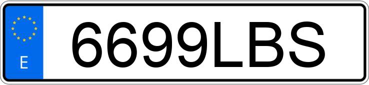 Numer rejestracyjny 6699LBS posiada MERCEDES E (213)