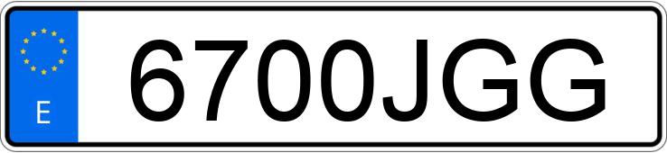 Numer rejestracyjny 6700JGG posiada FORD FOCUS