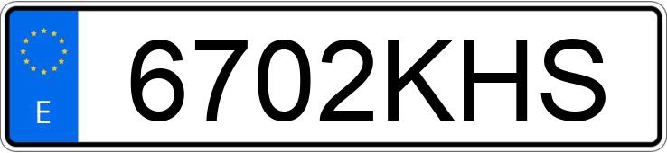 Numer rejestracyjny 6702KHS posiada SKODA SUPERB