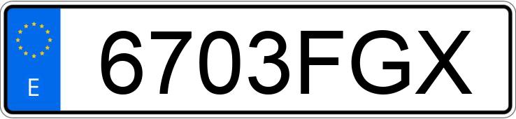 Numer rejestracyjny 6703FGX posiada VOLKSWAGEN GOLF Numer rejestracyjny 6703FGX posiada VOLKSWAGEN GOLF