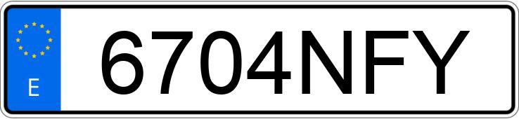 Numer rejestracyjny 6704NFY posiada MAZDA MAZDA6 Numer rejestracyjny 6704NFY posiada MAZDA MAZDA6