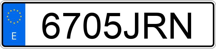 Numer rejestracyjny 6705JRN posiada PEUGEOT BOXER