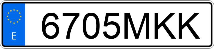 Numer rejestracyjny 6705MKK posiada AUDI RS3 SPORTBACK QUATTRO S-TRONIC