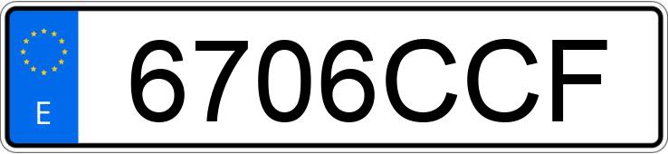 Numer rejestracyjny 6706CCF posiada VOLKSWAGEN POLO