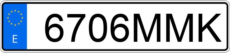 Registreringsnumret 6706MMK har BMW X4