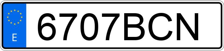 Numer rejestracyjny 6707BCN posiada VOLKSWAGEN BORA Numer rejestracyjny 6707BCN posiada VOLKSWAGEN BORA