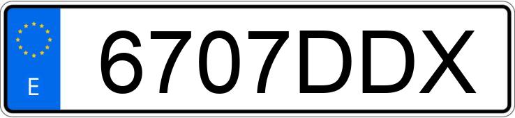 Numer rejestracyjny 6707DDX posiada CITROEN JUMPER