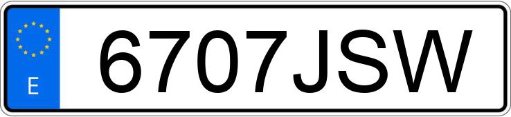 Numer rejestracyjny 6707JSW posiada FIAT TIPO