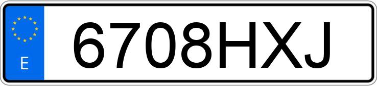 Numer rejestracyjny 6708HXJ posiada RENAULT SCENIC Numer rejestracyjny 6708HXJ posiada RENAULT SCENIC